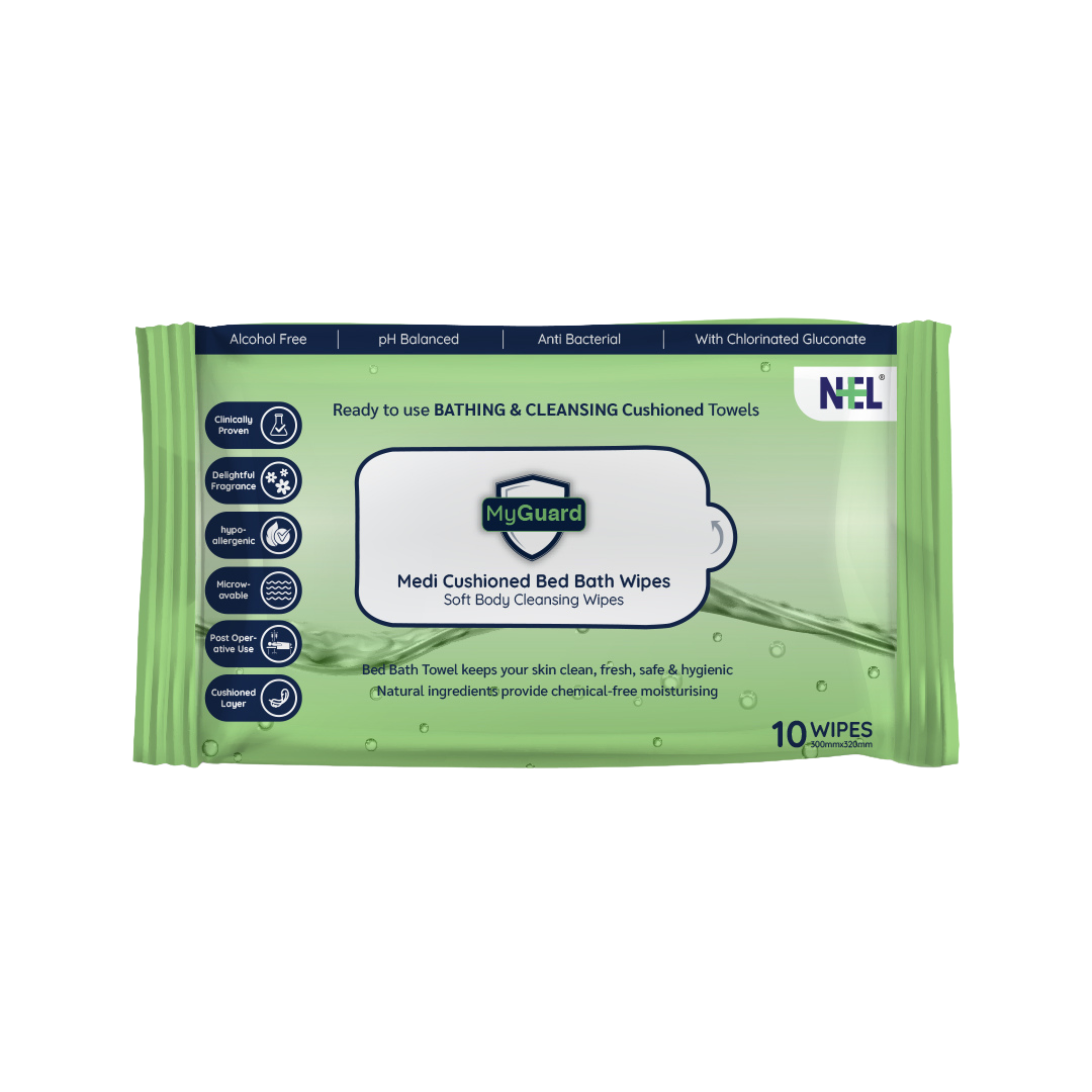 Adult Bed Bath Wipes - MyGuard