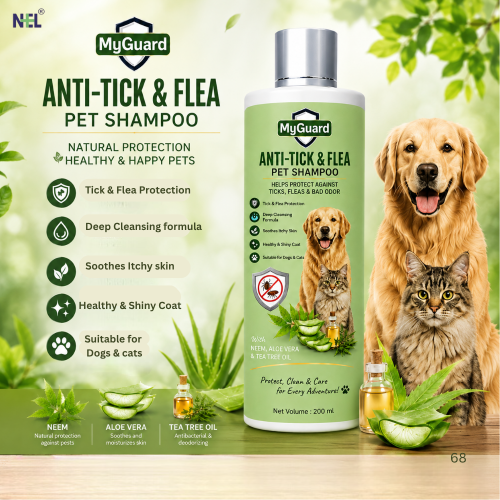 Anti-Tick & Flea Pet Shampoo