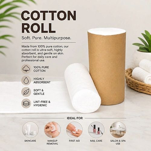Absorbent Cotton  Wool Roll