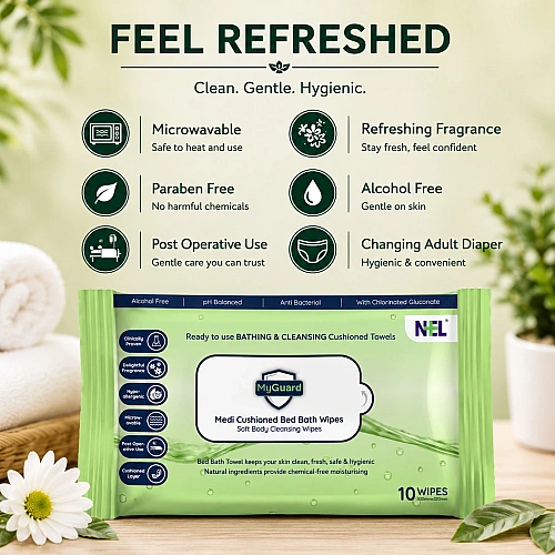 Adult Bed Bath Wipes
