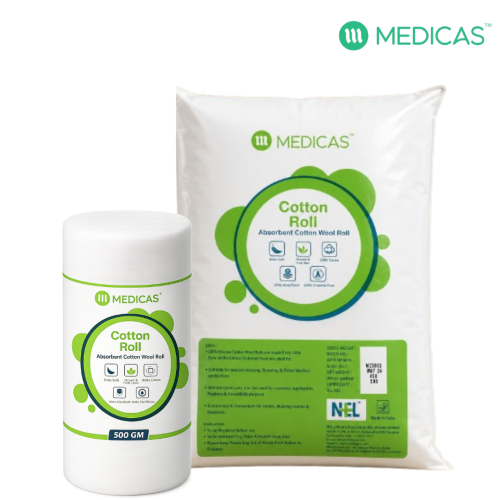 Absorbent Cotton  Wool Roll - Medicas Personal Care Product